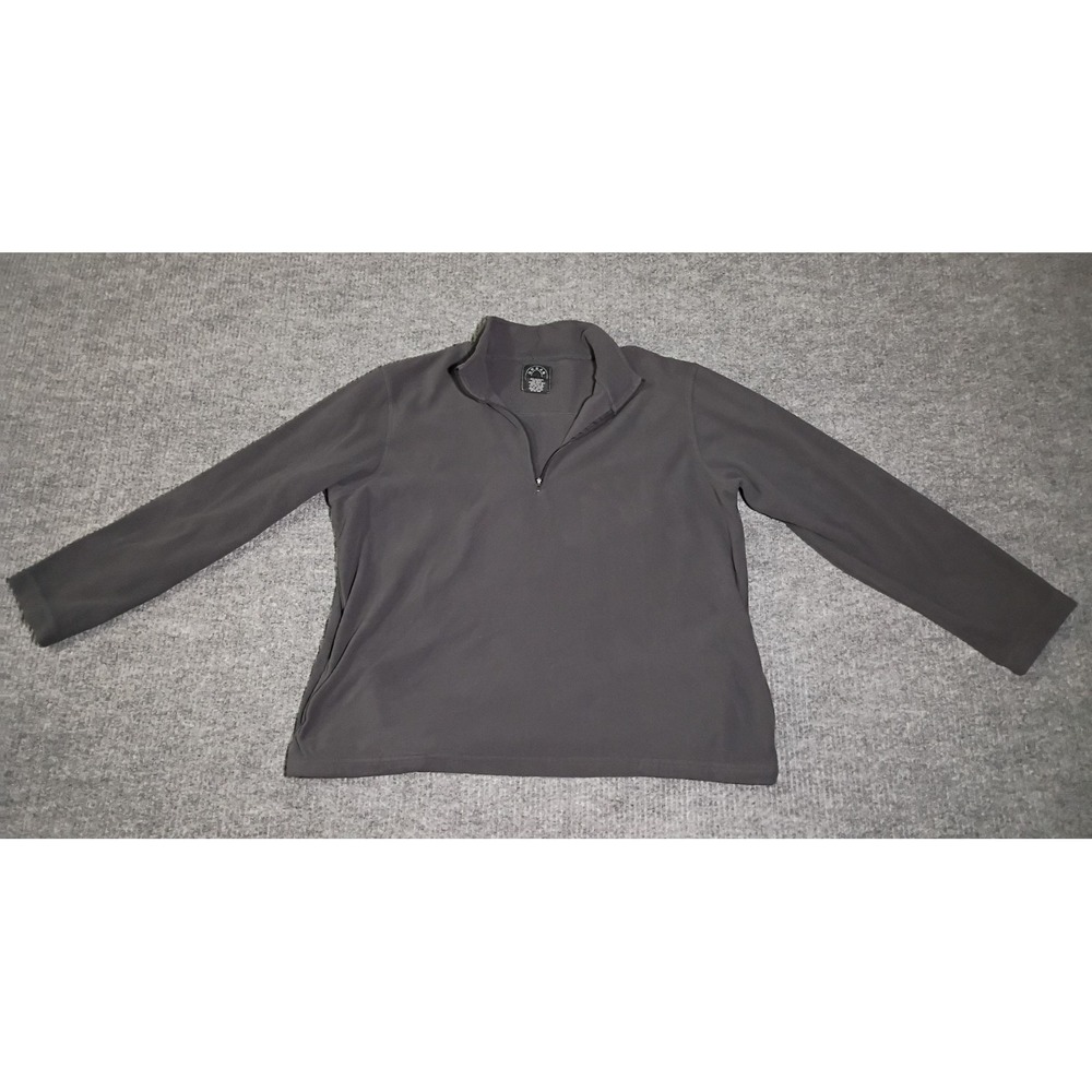 Urban Frontier Men's Brown Lightweight Fleece Quarter Zip Sweater Size XXL
